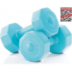 Gymstick Active Vinyl Dumbbell Set - Gewichten - Blauw - 2 x 1kg + Online Trainingsvideo's