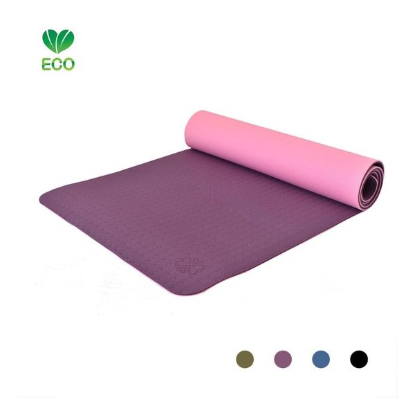 Love Generation Eco Yoga Mat ● 6mm dik ●  TPE ● Paars