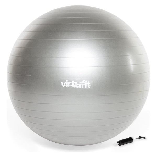 VirtuFit Anti-Burst Fitnessbal Pro - Gymbal - Swiss ball - met Pomp - Grijs - 45 cm