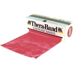 Thera-Band - Weerstandsband Oefenband Rood - 5,5 meter lang - Medium Weerstand