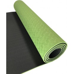 Sportbay Eco Deluxe Yogamat - 183 x 61 cm - Groen/Grijs