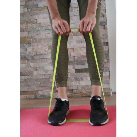 Weerstandsband-Fitness Elastiek-Niveau 1- 2,5kg Weerstand-Groen van Latex (300x50x0,8MM)-Weerstandsbanden