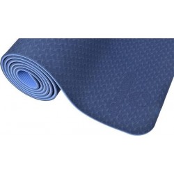 Ecoyogi - TPE Yogamat - 183 cm x 61 cm x 0,6 cm – Blauw/blauw