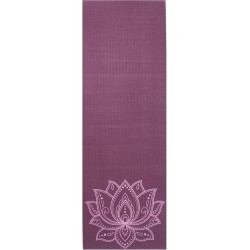 Yogamat sticky extra dik lotus donkerpaars - Lotus - 6 mm