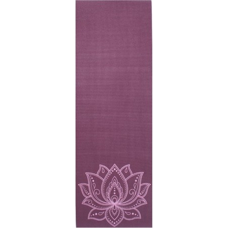Yogamat sticky extra dik lotus donkerpaars - Lotus - 6 mm