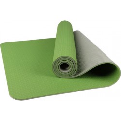 Comfortabele Yoga Mat van antislip materiaal met goede demping, twee lagen en 6mm dik