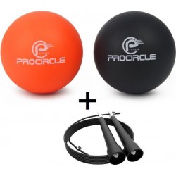 ProCircle Lacrosse Balls + Speedrope - Fitness SET - Massage Ballen + Springtouw - Full Body Training -