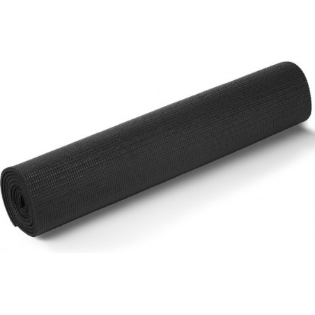 Fitness mat zwart - anti slip - 181cm x 61cm - zwart - 0.5 cm dik