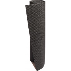 Yogamat sticky extra dik zwart – Lotus - 6 mm