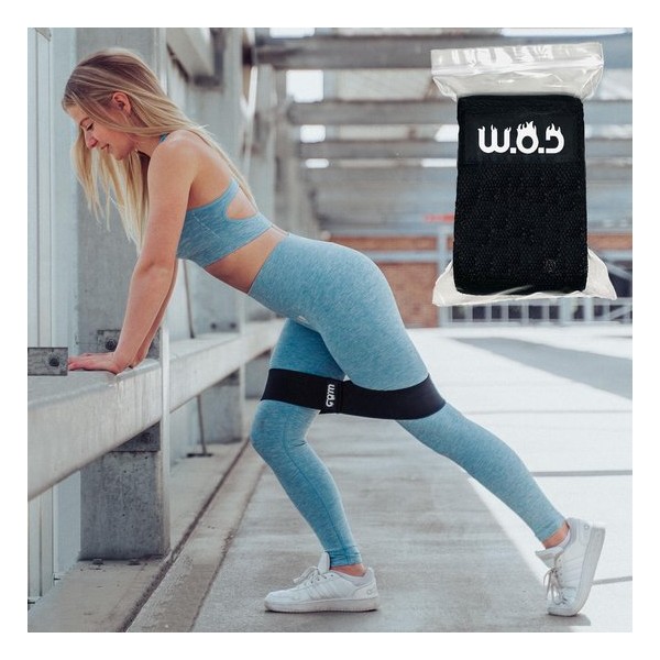 W.O.D Booty Builder – Resistance Band – Weerstandsband Fitness – Booty Band – Fitnessband – Zwart