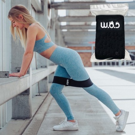 W.O.D Booty Builder – Resistance Band – Weerstandsband Fitness – Booty Band – Fitnessband – Zwart