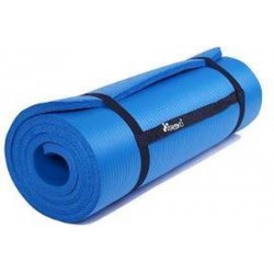 Sens Design - XL Yogamat (1,5 cm dik, extra lang & breed 190x100 cm) ,fitnessmat, pilates, aerobics - Blauw