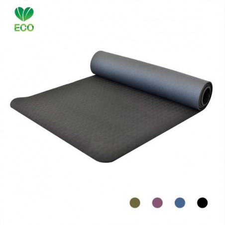 Love Generation Eco Yoga Mat ● 6mm dik ●  TPE ● Zwart