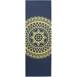 Yogamat sticky extra dik mandala indigo – Lotus - 6 mm