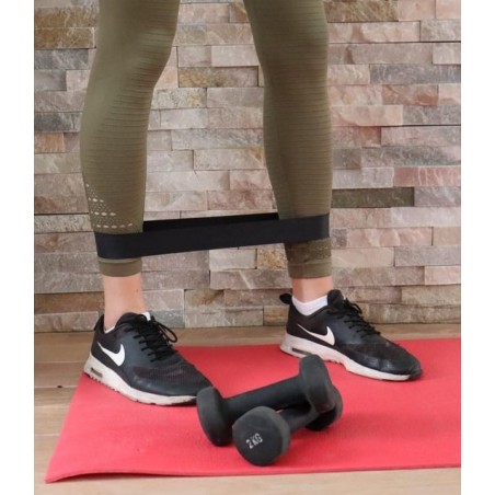Weerstandsband-Fitness Elastiek-Niveau 5- 20kg Weerstand-Zwart van Latex (300x50x1,2MM)-Weerstandsbanden