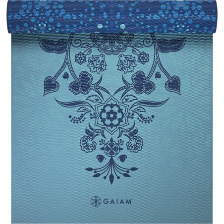 Gaiam Mystic Sky Omkeerbare Yoga Mat - Groen/ Blauw - 172 X 61 X 0.6 Cm