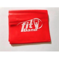 fitness elastiek fit band rood licht weerstandband 150 x 15 cm