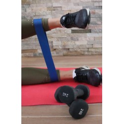 Weerstandsband-Fitness Elastiek-Niveau 2- 5kg Weerstand-Blauw van Latex (300x50x0,9MM)-Weerstandsbanden