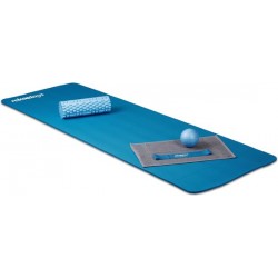 relaxdays yoga mat 1 cm dik - zacht - verschillende kleuren - met draagriem