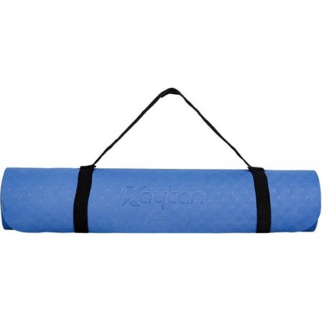 yogamat | 173 x 58 x 0,6 cm | Kaytan | Blauw