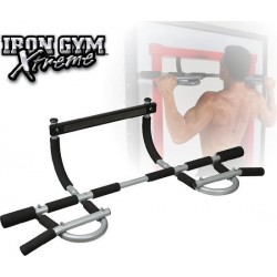 Iron Gym Xtreme Plus Optrekstang Verstelbare deurtrainer - Fitness voor thuis - Pull up stang