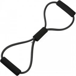 Trekveer fitness - zwart - weerstand elastiek / band