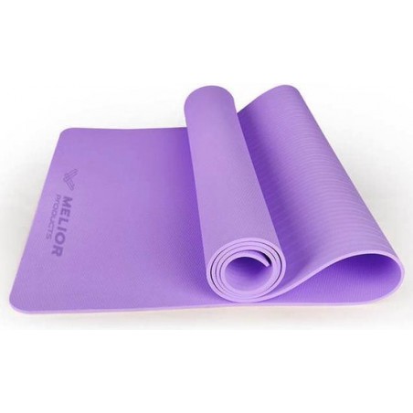 Yoga Mat |  10 mm | Paars | TPE | 183 cm x 61 cm x 1 cm | Anti-slip | Gymmat |