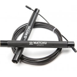 Matchu Sports - Speedrope - Speed rope - Springtouw voor Crossfit - Zwart