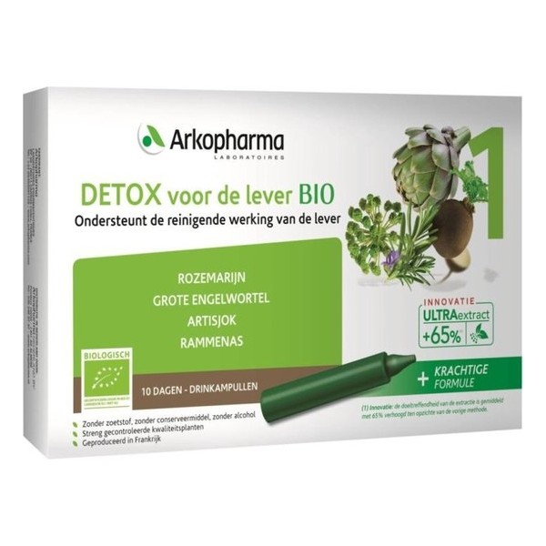 Arkopharma Detox voor de lever bio drinkampullen