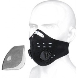 Sportmasker - Trainingsmasker - Motormasker - Hardloopmasker- Fietsmasker - Anti Stof - Zwart