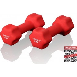 Gymstick Dumbells - Met trainingsvideo's - 2 x 2 kg - Neopreen