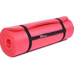 Sens Design - XL Yogamat (1,5 cm dik, extra lang & breed 190x100 cm) ,fitnessmat, pilates, aerobics - Rood