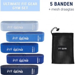 Super Fit Gear -Weerstandsbanden set van 5 - Bootybands - Fitnessband - Fitness elastieken