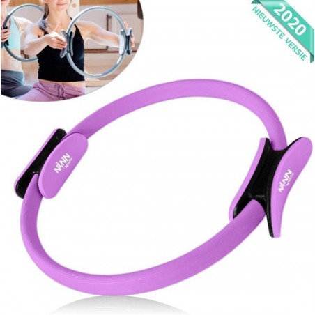 NINN Sports Pilates ring van Hoge Kwaliteit Paars - Yoga ring - Yoga wiel - Fitness ring - 2 kleuren beschikbaar