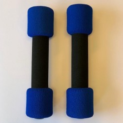 Soft dumbells - dumbbells set - 0.90 kg - zwart/blauw