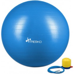 Fitnessbal met pomp - diameter 65 cm - Blauw