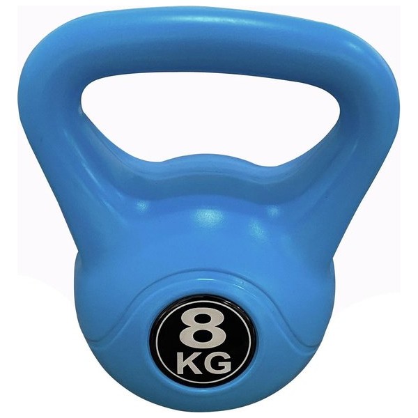 Opti Vinyl Kettlebells 8kg - Blauw