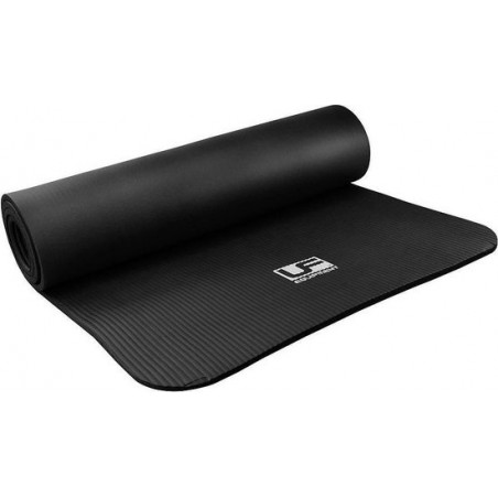 UFE Fitness mat (182 x 58 cm. x 10 mm.) zwart