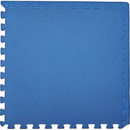 Puzzle Rubber Foam Floor Mats 8 parts 60 x 60 cm Blauw