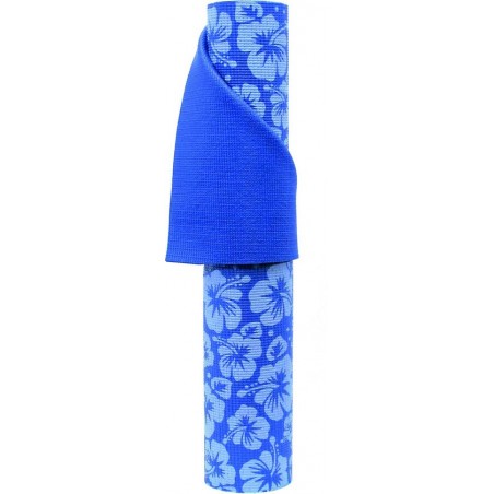 SIREX® Eco Yogamat blue met bloemen