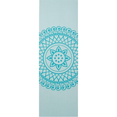 Eco yogamat sticky extra dik mandala mint - Lotus - 6 mm