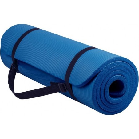 Sportbay - Fitnessmat - 180 cm x 60 cm x 1.6 cm - Blauw