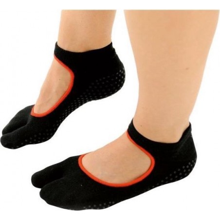 Sissel Pilates één teen antislip sokken - Maat Large/X-Large (40-45)