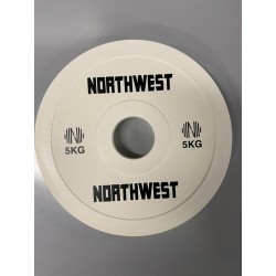 Northwest Fractional Halterschijf | Change Plate | 2 x 5 KG | Wit