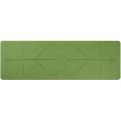 Groen Yoga Mat Met Positie Lijn - Groen