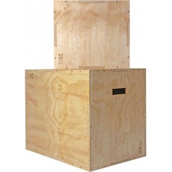 VirtuFit Houten Crossfit Plyo Box 3-in-1 - Groot - 50 x 60 x 75 cm