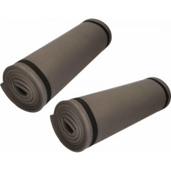 zwarte yogamatten 180 x 50 cm - zwart - 2 stuks