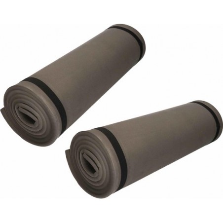 zwarte yogamatten 180 x 50 cm - zwart - 2 stuks