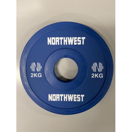 Northwest Fractional Halterschijf | Change Plate | 2 x 2 KG | Blauw