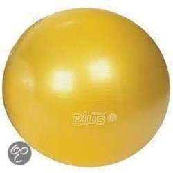 Gymnic Plus 75 BRQ - Zitbal en fitnessbal - Geel - Ø 75 cm